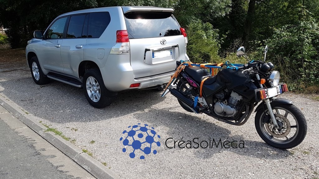 171 - conception et réalisation d'un porte-moto sur attelage conception et réalisation d'un porte-moto sur attelage